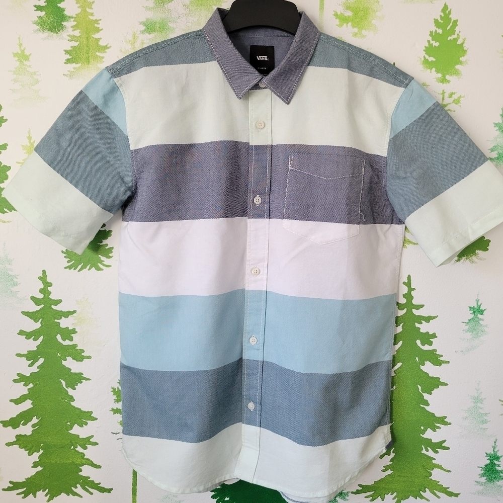 Vans Striped Button-Down Shirt.